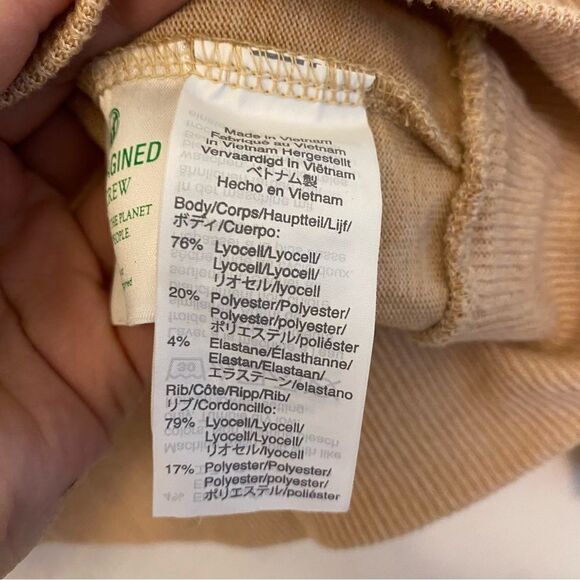 J CREW Supercozy crew mockneck pullover tan beige Tencel lyocell top-XS - Picture 5 of 9